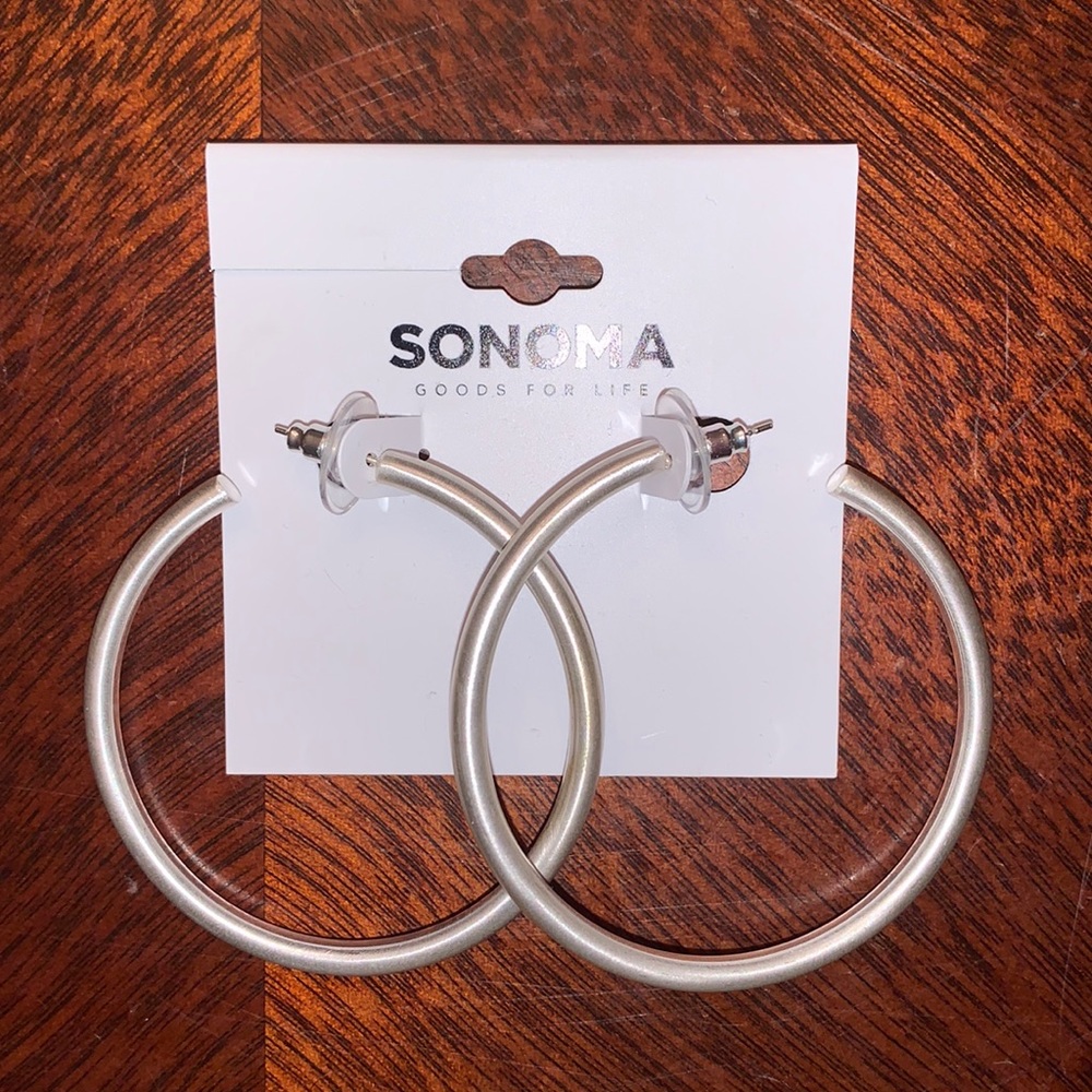 Silver Hoops